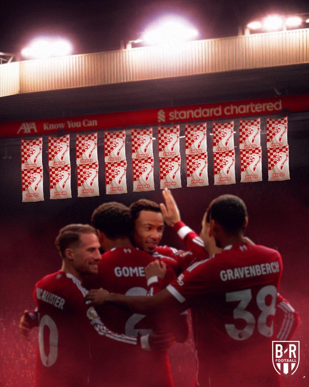 如果俱乐部要为联赛冠军挂出横幅英超俱乐部 利物浦