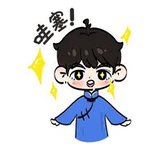 开言谈大事，
执笔画丹青。
横批：《大事与丹青》