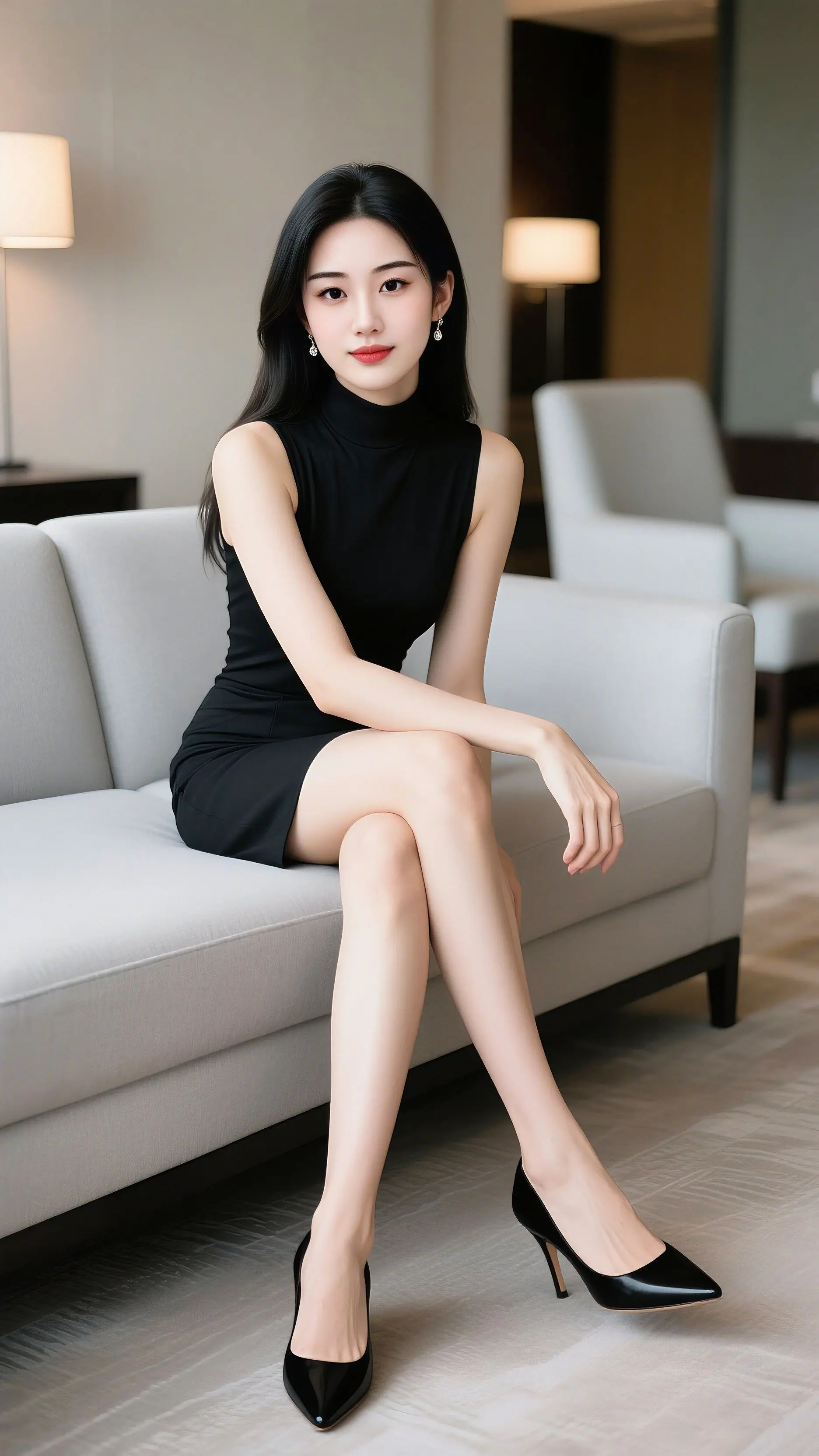 黑裙高跟是永远的神！你们觉得这组御姐风打几分？