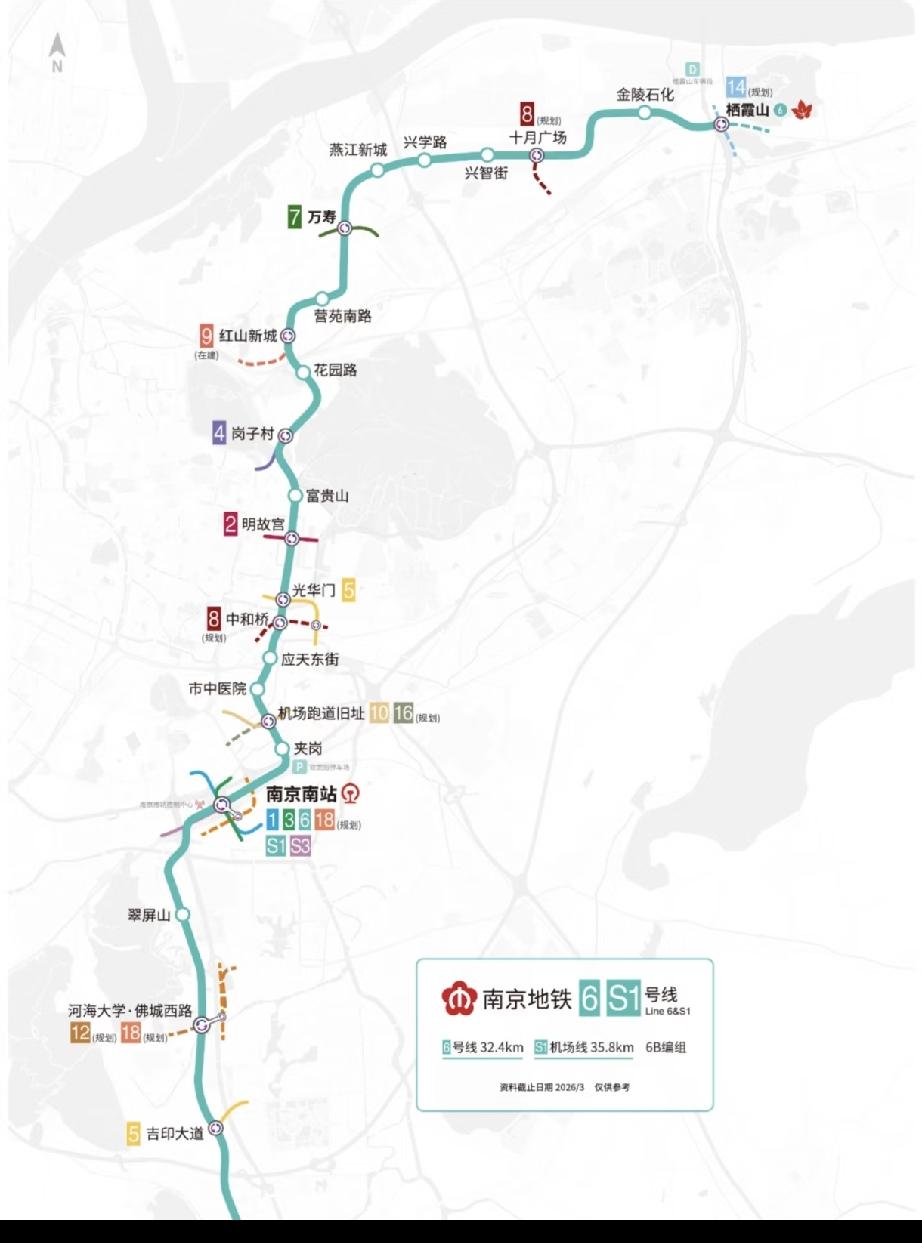 南京地铁6号线新车上线~[吐舌]南京第一条线路上混跑不同头型的车