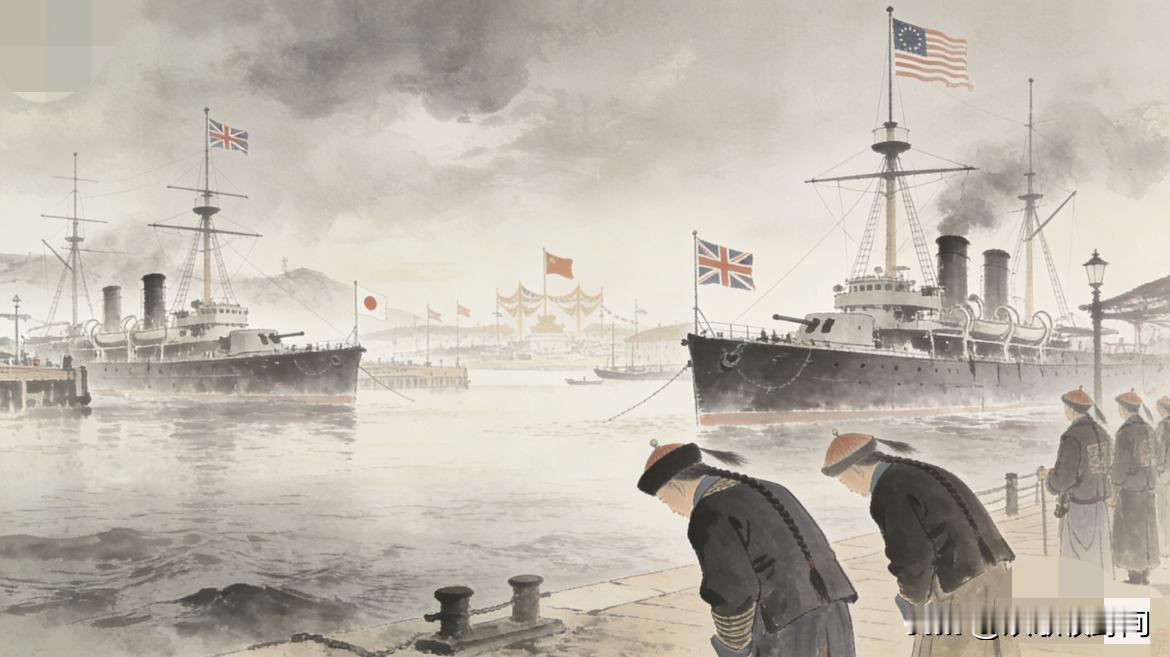 真叫人瞠目结舌！
人家军舰开到家门口，炮口都快怼到脸上了，第一反应居然是：快，翻