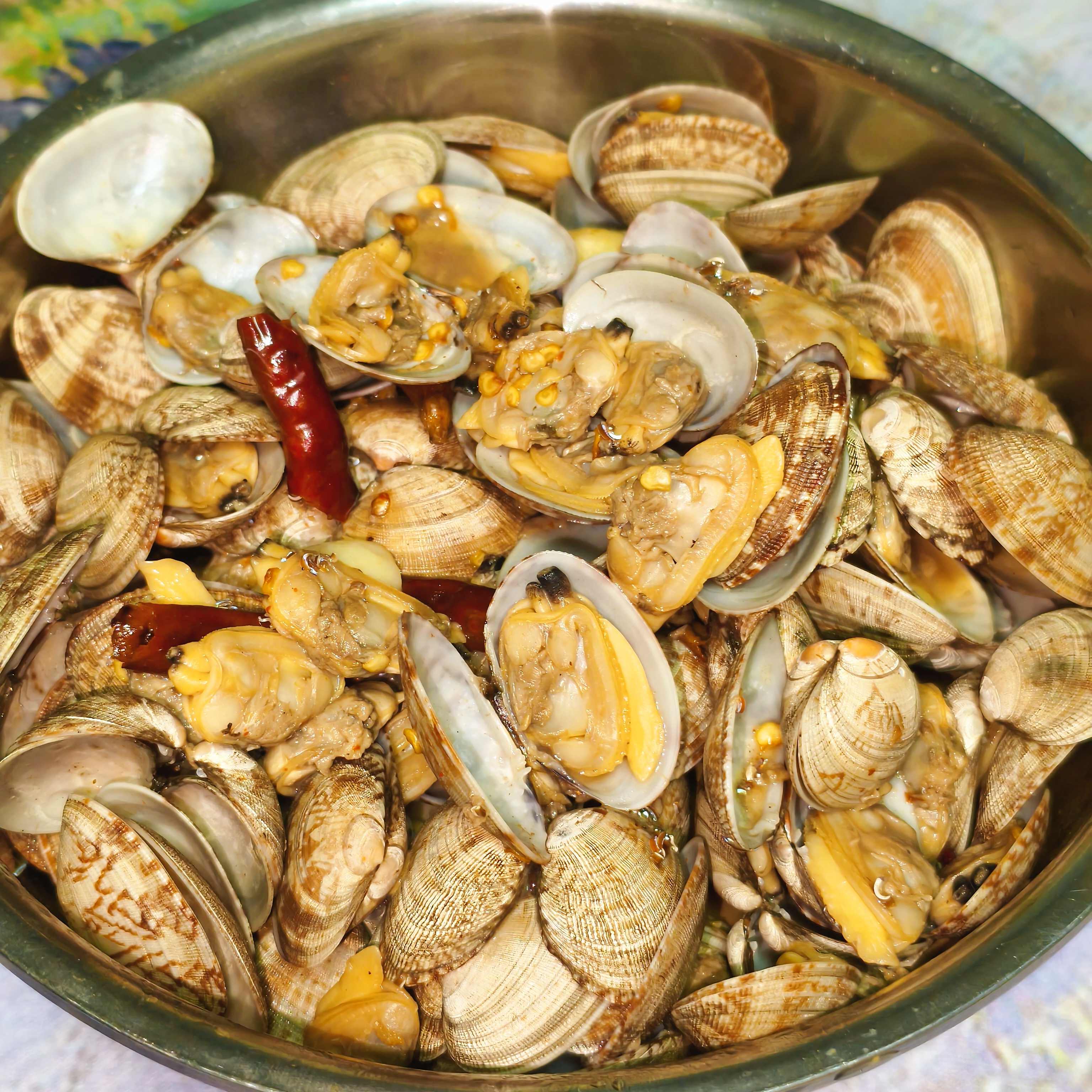 开饭！好久没吃花甲了！