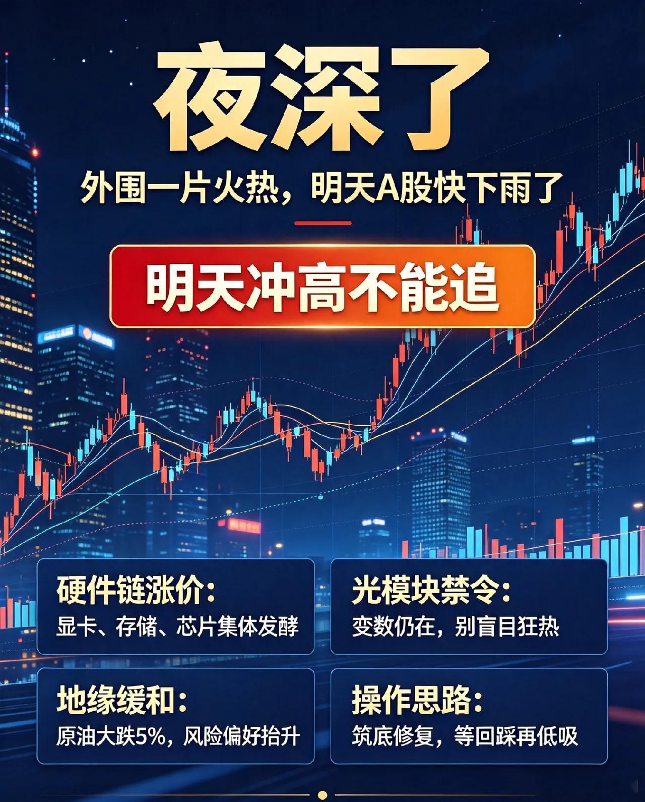 夜深了,外围一片火热，明天A股快下雨了！一、热点大事件1. 硬件产业链景气度持续