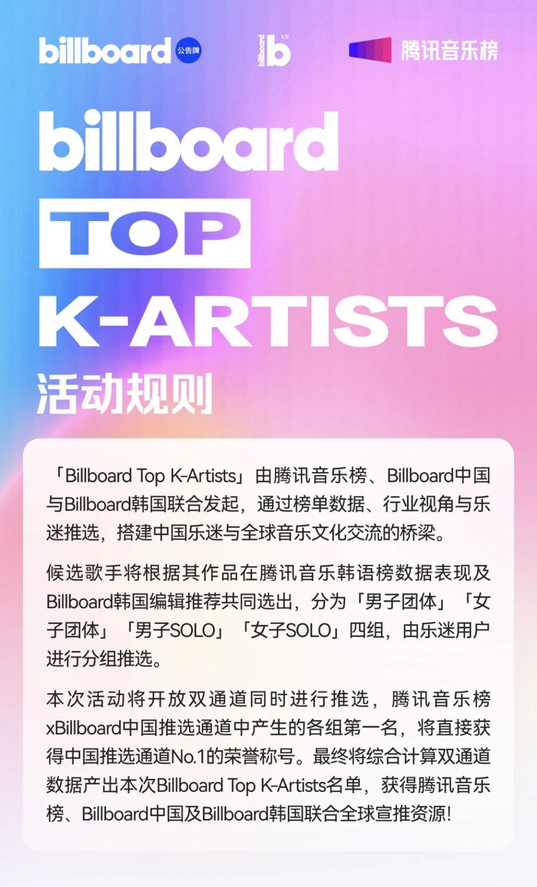 MARK入围「Billboard Top K-Artists」男子SOLO🗳️