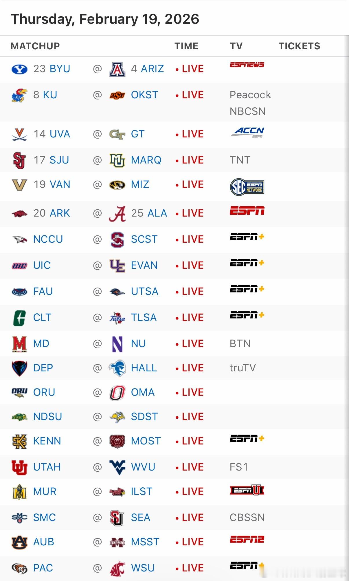 今日NCAA所有比赛免费直播及回放🔥网页链接 （复制链接浏览器打开下载app，