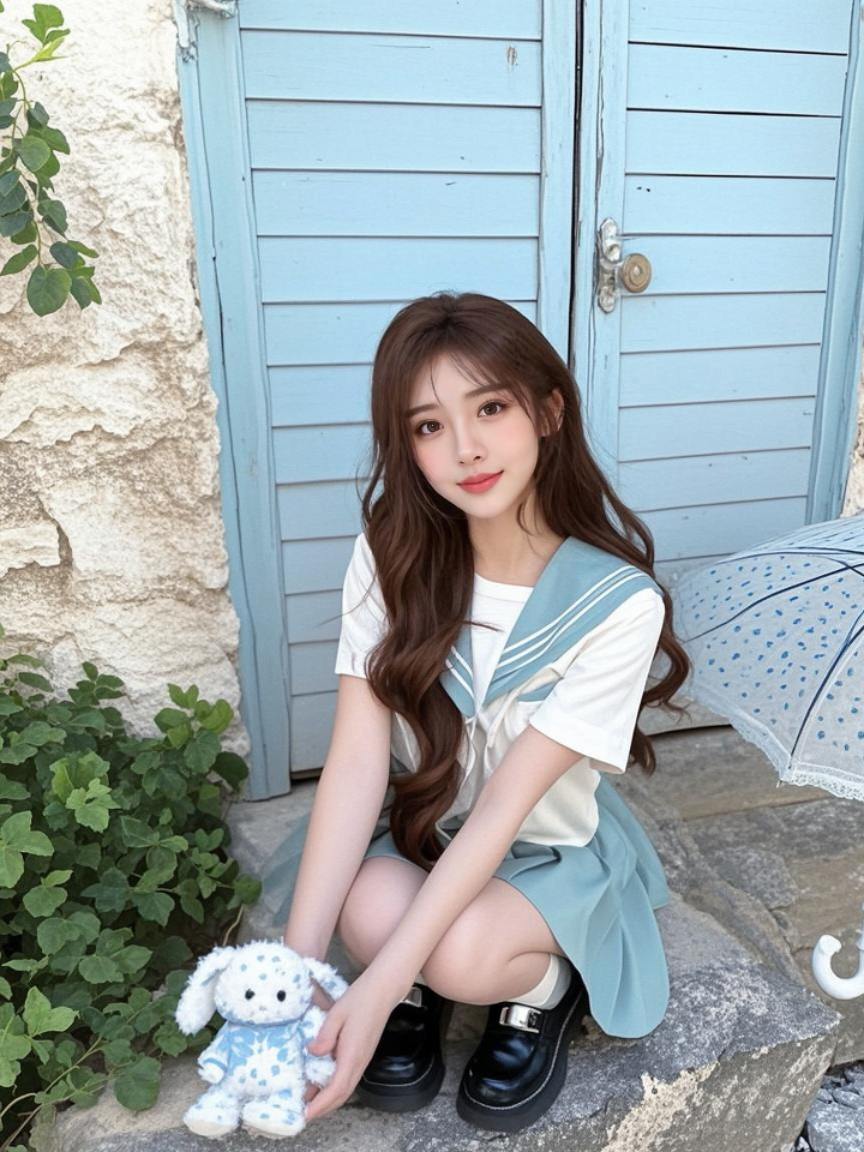 清新少女照 原来ai写真可以这么美  谁拍谁好看 美出高级感