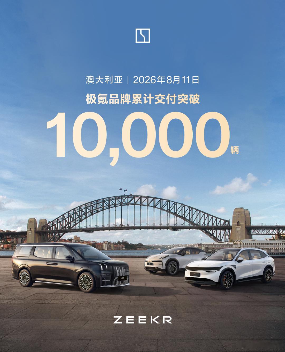 极氪澳洲累计交付突破10000辆，马来西亚累计突破 5000 辆。 