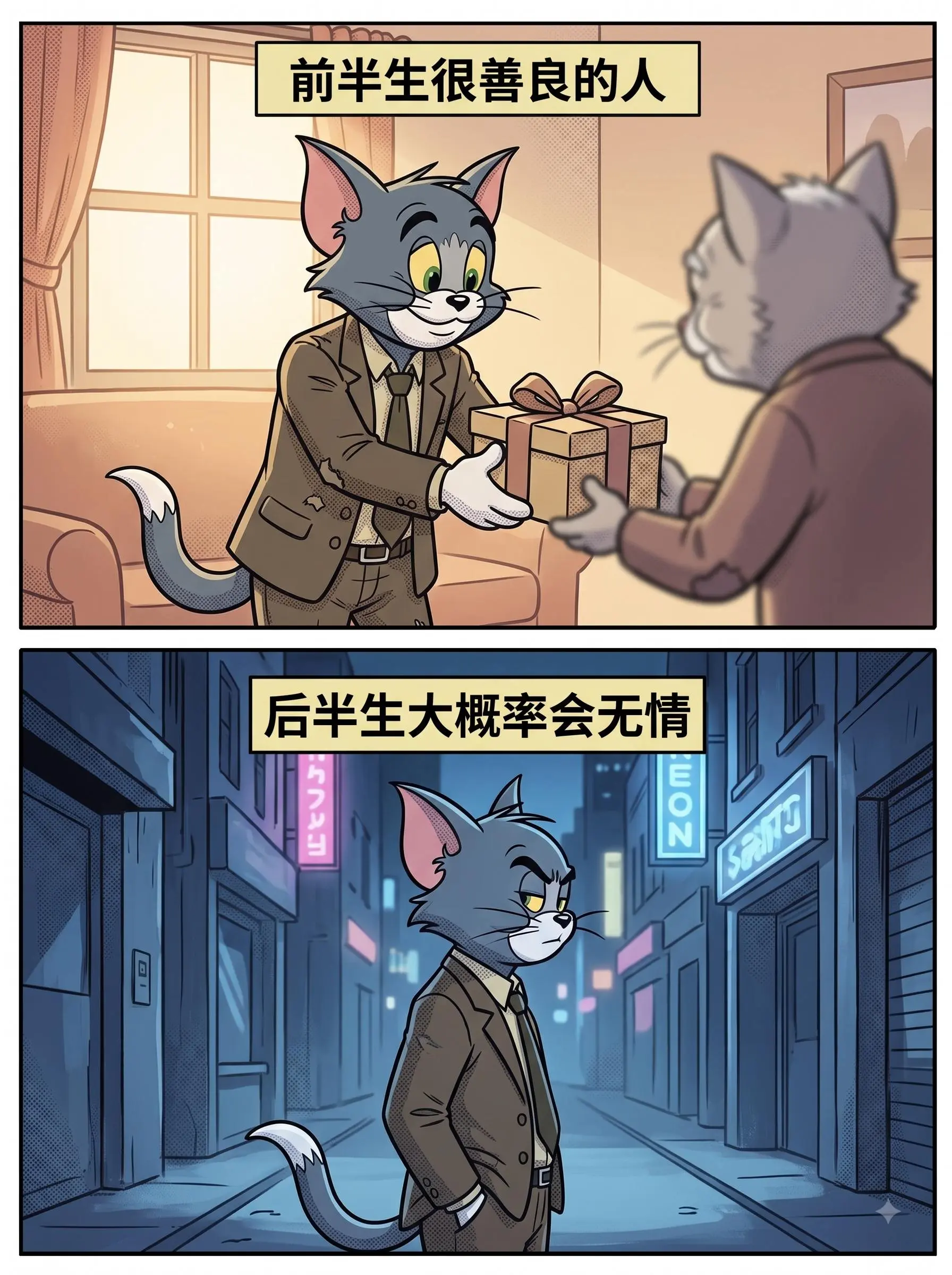 人越活越冷漠，越活越现实。