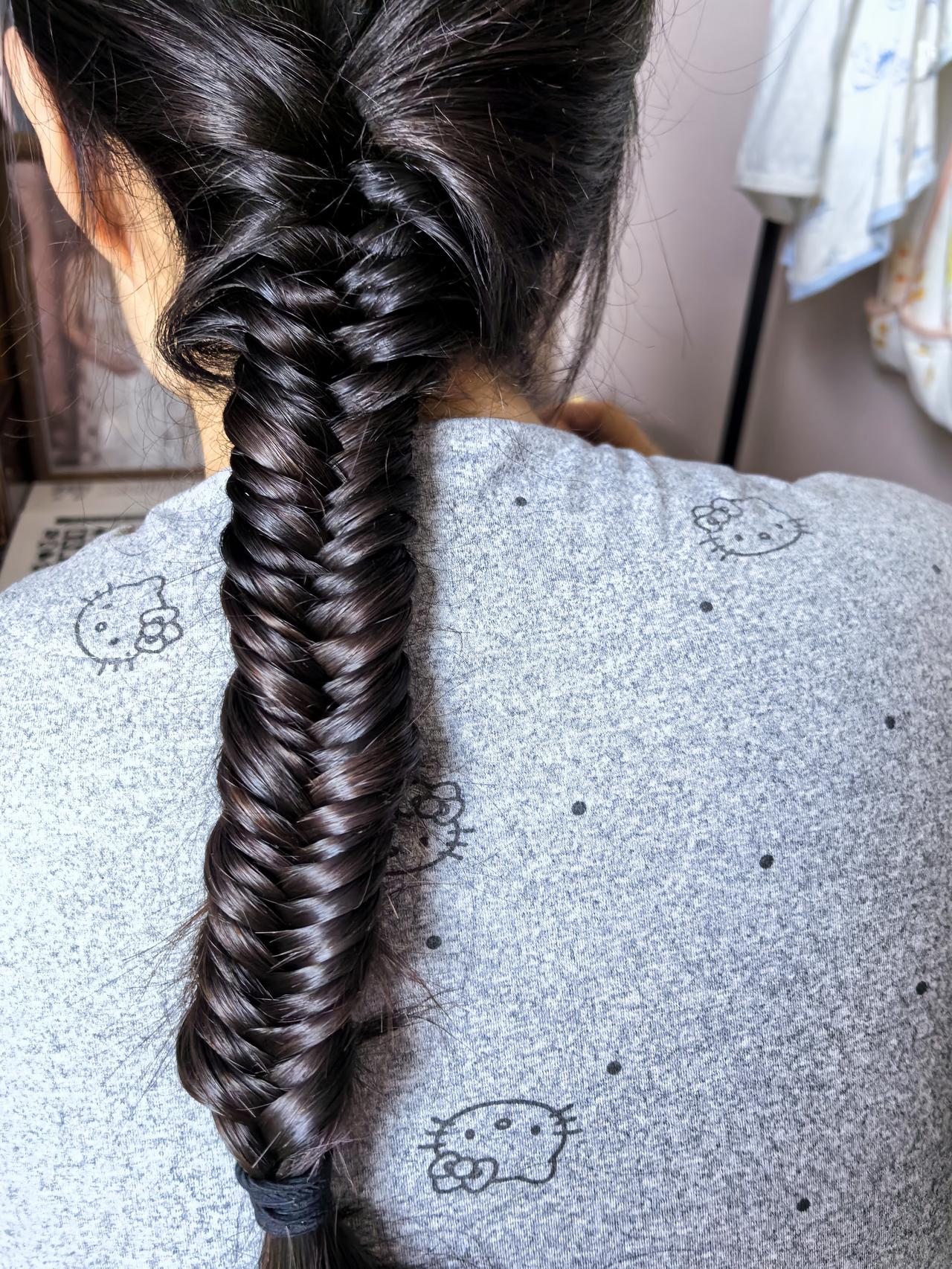 来自婆婆的爱，纯手工。瞧，我给媳妇编的辫子！