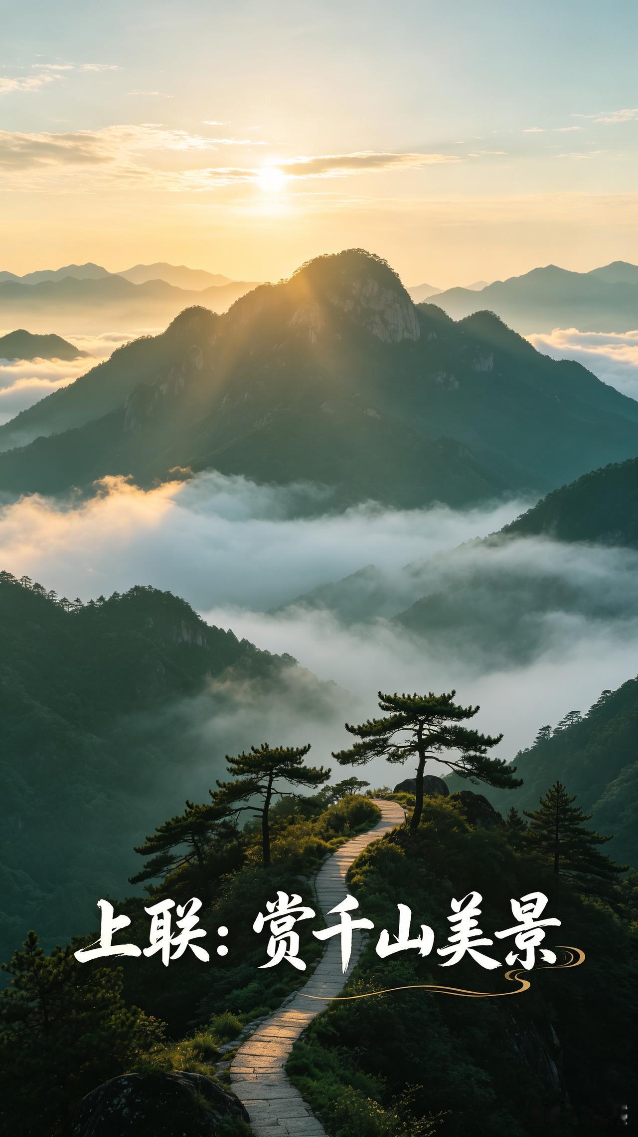 踏遍山河，览尽风光，短短一句上联藏着对世间山水的热爱，对仗工整的下联，写尽人间万