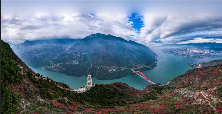 长江三峡巫峡口无人机拍摄 大好河山一起打卡 原创视频