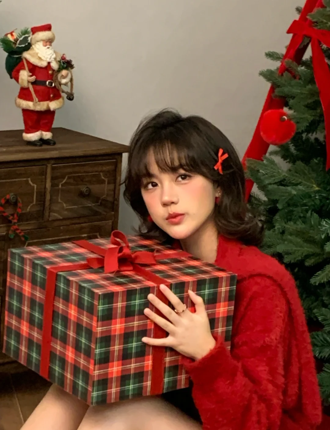 终于我也有了美美的圣诞照 ꉂ ･ ･ ☆