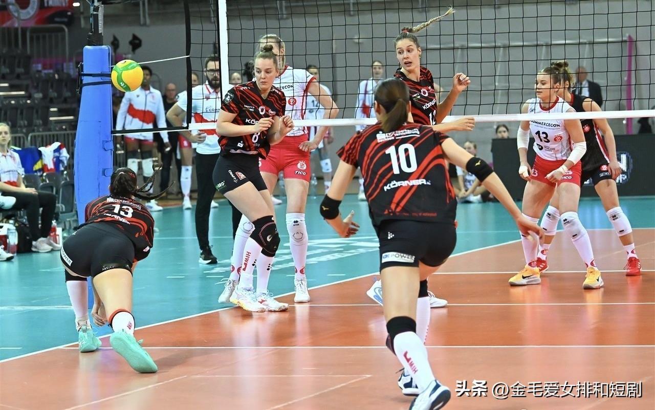 2025-2026赛季女排欧冠第四轮正赛小组赛第一轮D组，德国🇩🇪德累斯顿3