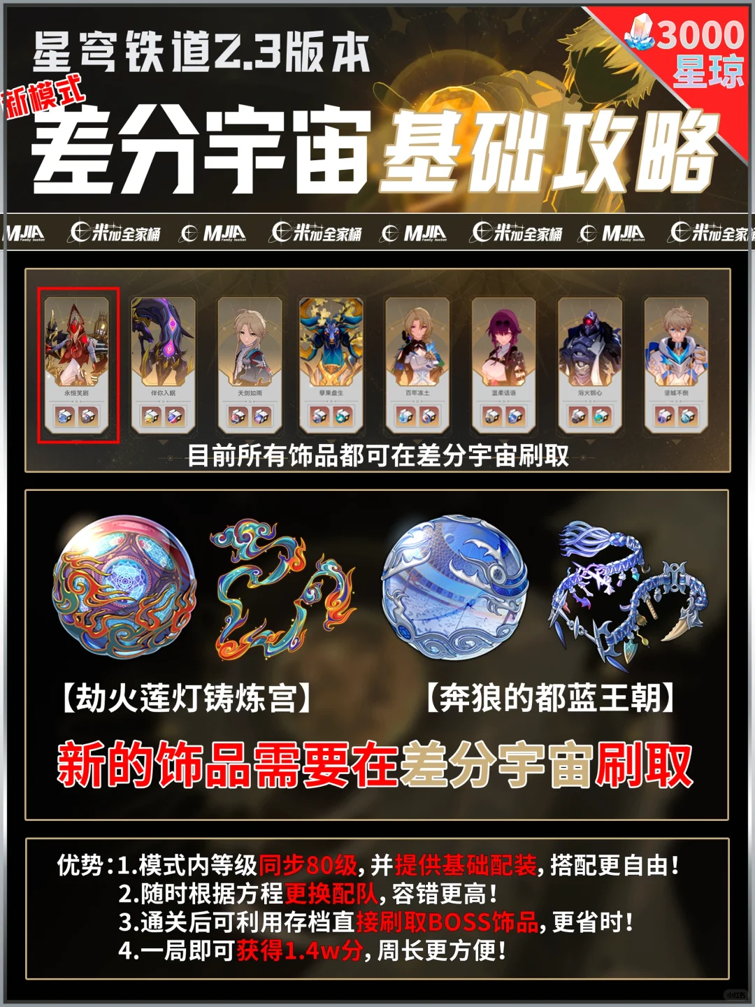 差分宇宙攻略小技巧，新内圈，速拿3000星琼