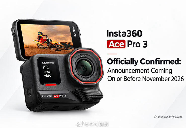 影石Ace Pro 3 确认：将于 2026 年 11 月发布nsta360 A