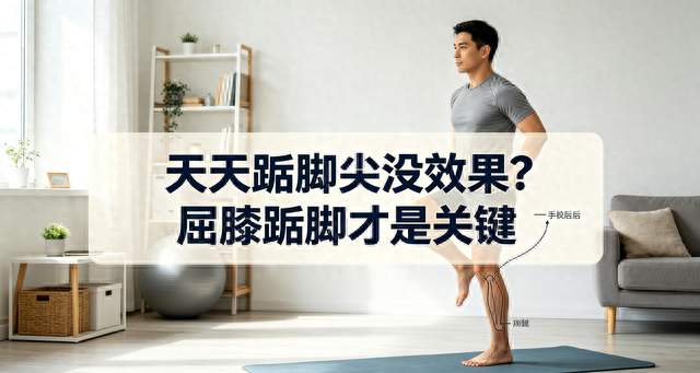 天天踮脚尖没效果？多数人都做错了，屈膝踮脚才是关键