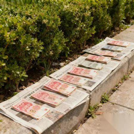 成都街头惊现晒钱名场面！

十万现金铺台阶

路人凑近一问，大哥回答绝了！202