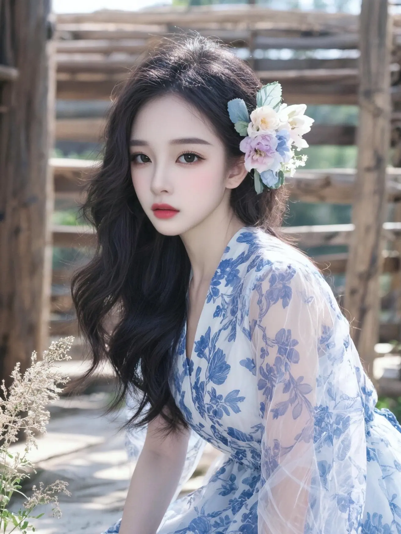 温柔美女 清冷感美女 海边黑色吊带裙氛围感 清纯天花板 适合海边拍照的连衣裙盘点