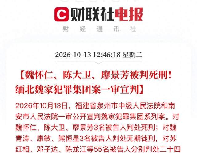 3人死刑！缅北魏家犯罪集团一审宣判