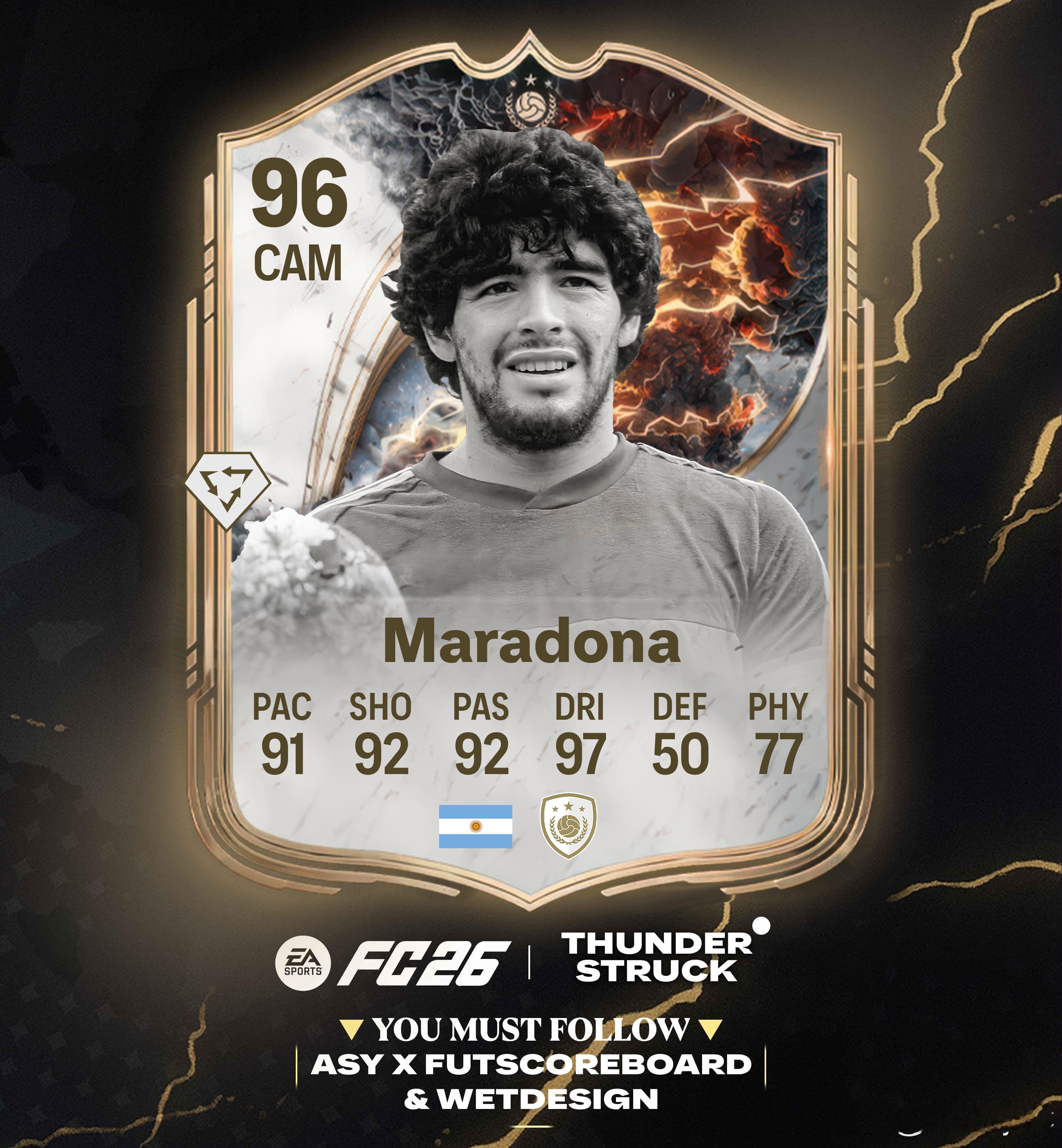 雷霆万钧马拉多纳确认。