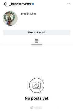 绿军掌舵人注销社交媒体没有预告，没有告别。凯尔特人篮球运营总裁布拉德·史蒂文斯，