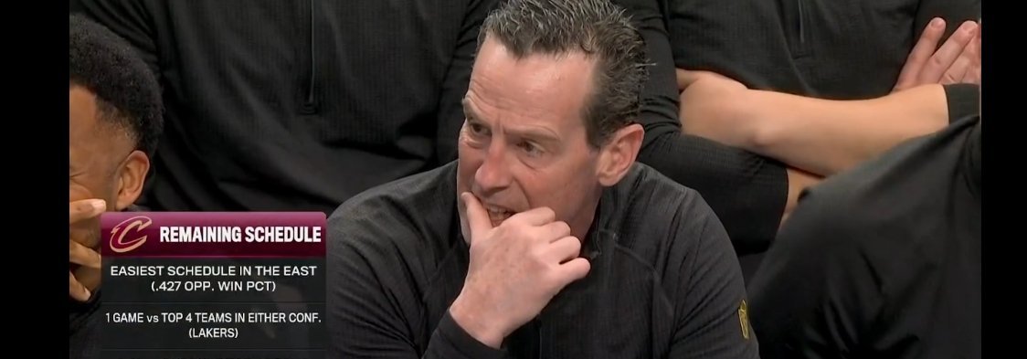 ▲骑士剩余的赛程是东部最简单的▲剩余赛程里最强对手就是湖人 