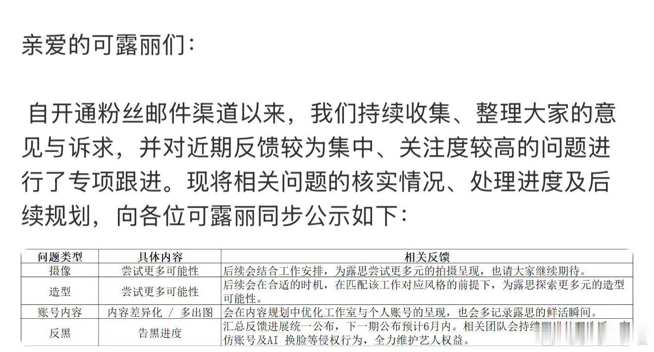 所以承诺的定期公示处理进度和结果呢？不会只有图二这个模棱两可的回复吧？莫非没有一