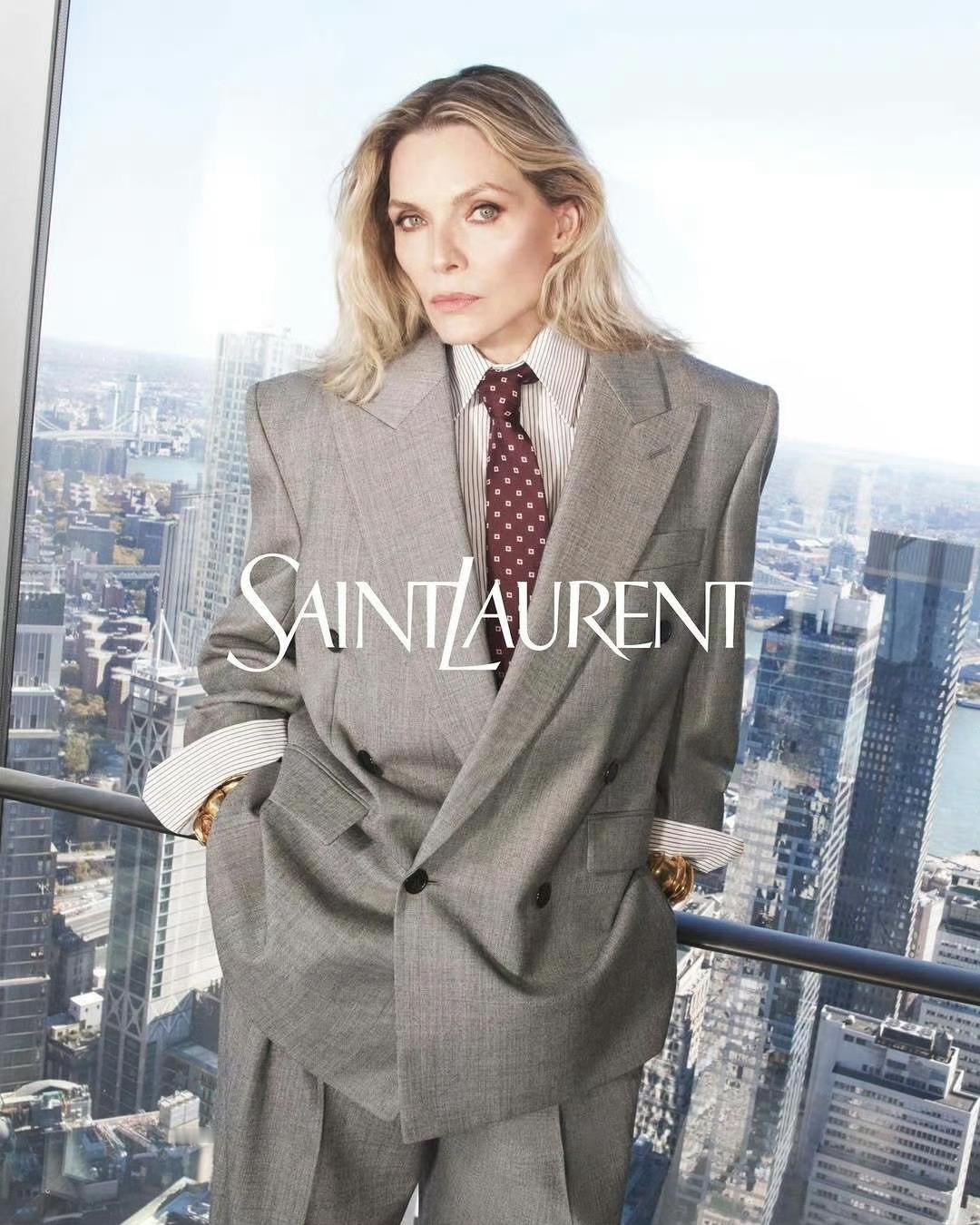 Michelle Pfeiffer SAINT LAURENT 夏季2025摄影