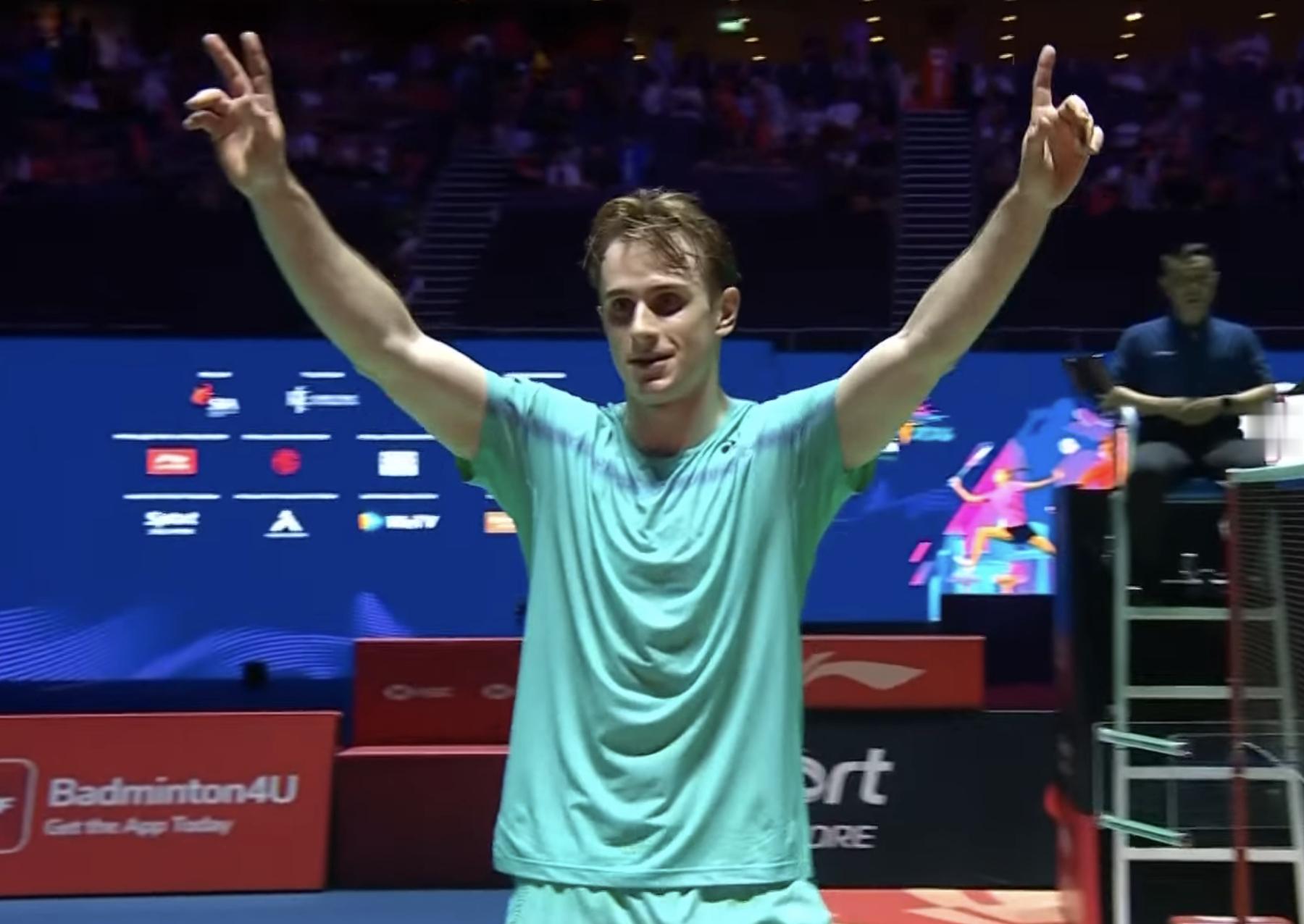 【拉尼尔🇫🇷夺冠之路🏆】首轮：21-15、21-19 🇨🇦杨灿【⏰47
