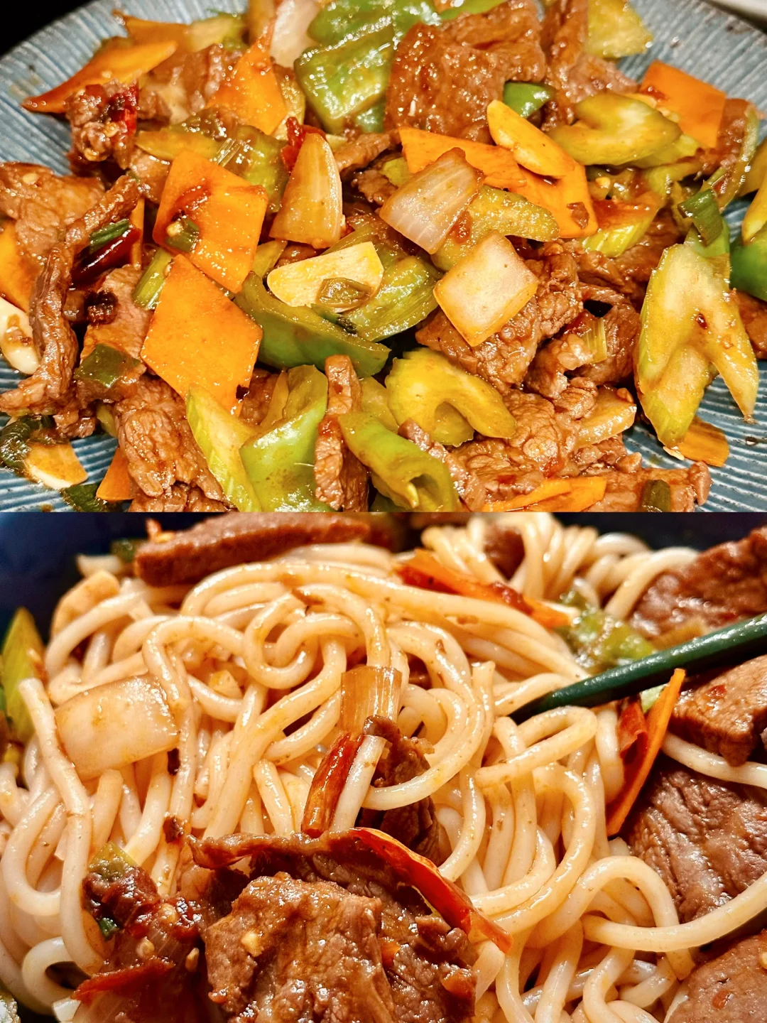 男友做的这碗小炒牛肉拌粉简直封神🍜附做法