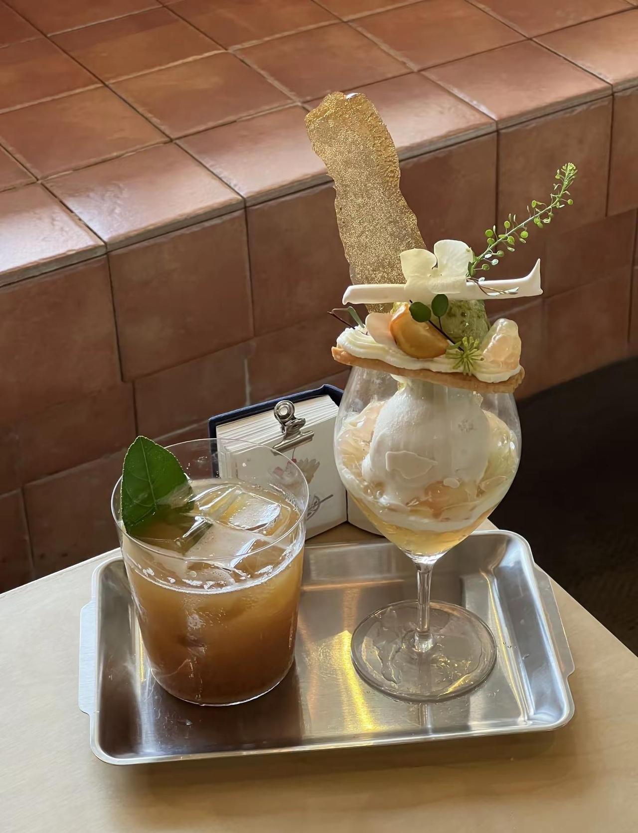广州｜夏日里的柑橘芭菲杯🍊。广州甜品 广州芭菲杯 广州下午茶