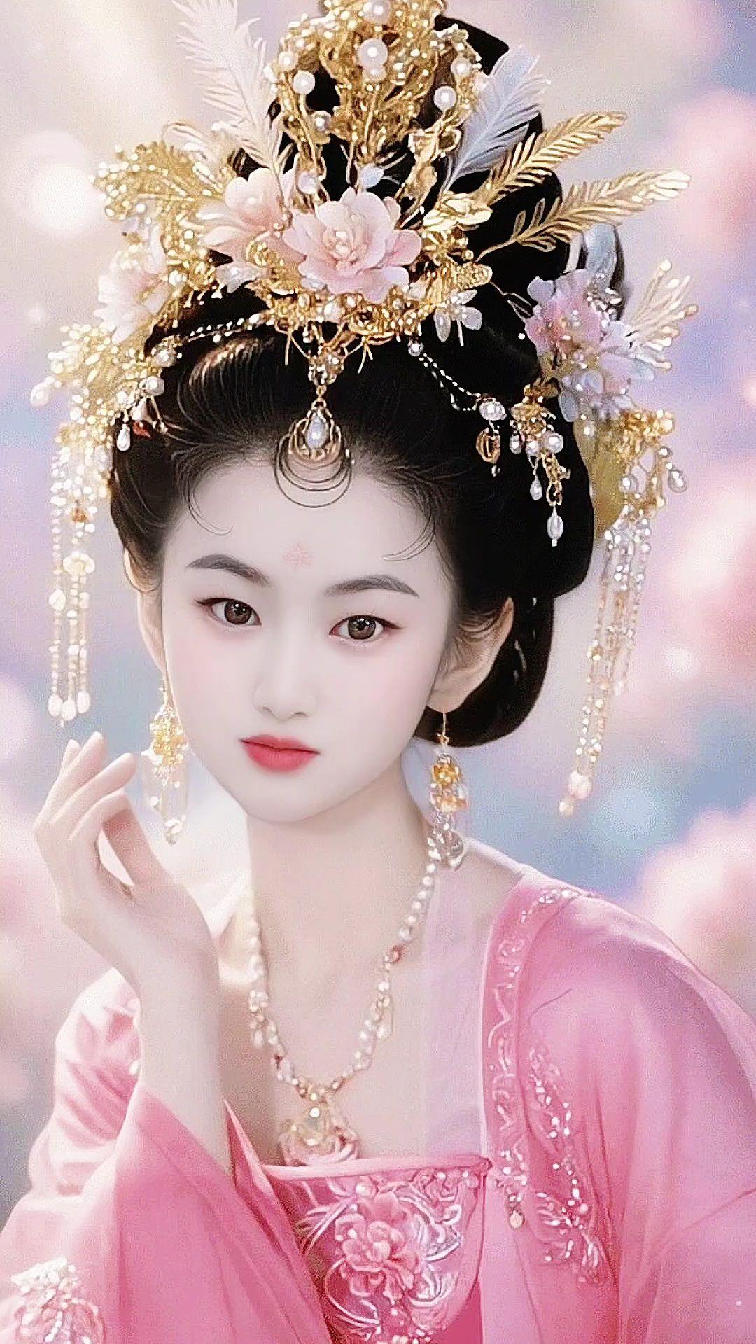古风妆容有多美 唯美花神妆 国风古韵 清纯甜美 汉服