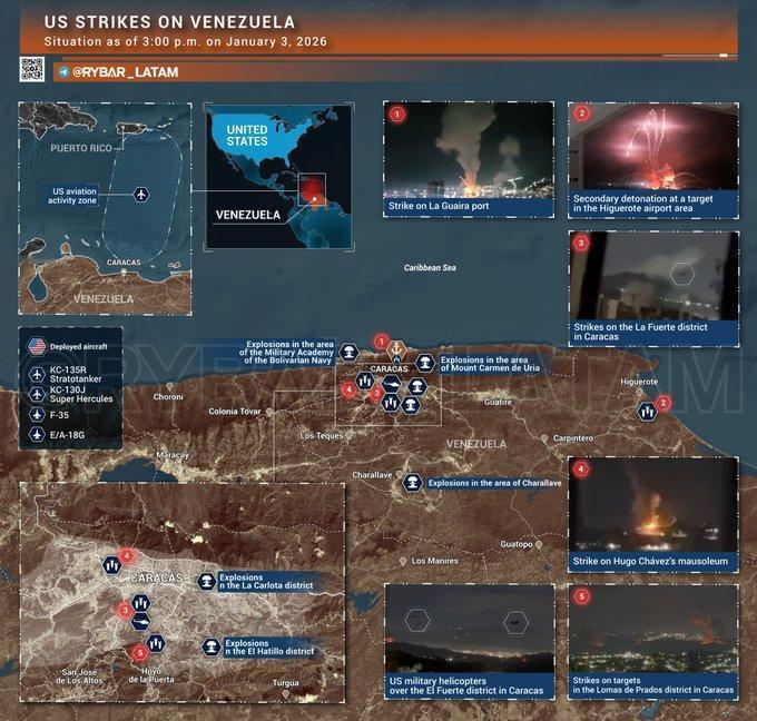 委内瑞拉局势回顾：美国在委内瑞拉的军事行动开始数小时后，主要目标和当前局势逐渐明