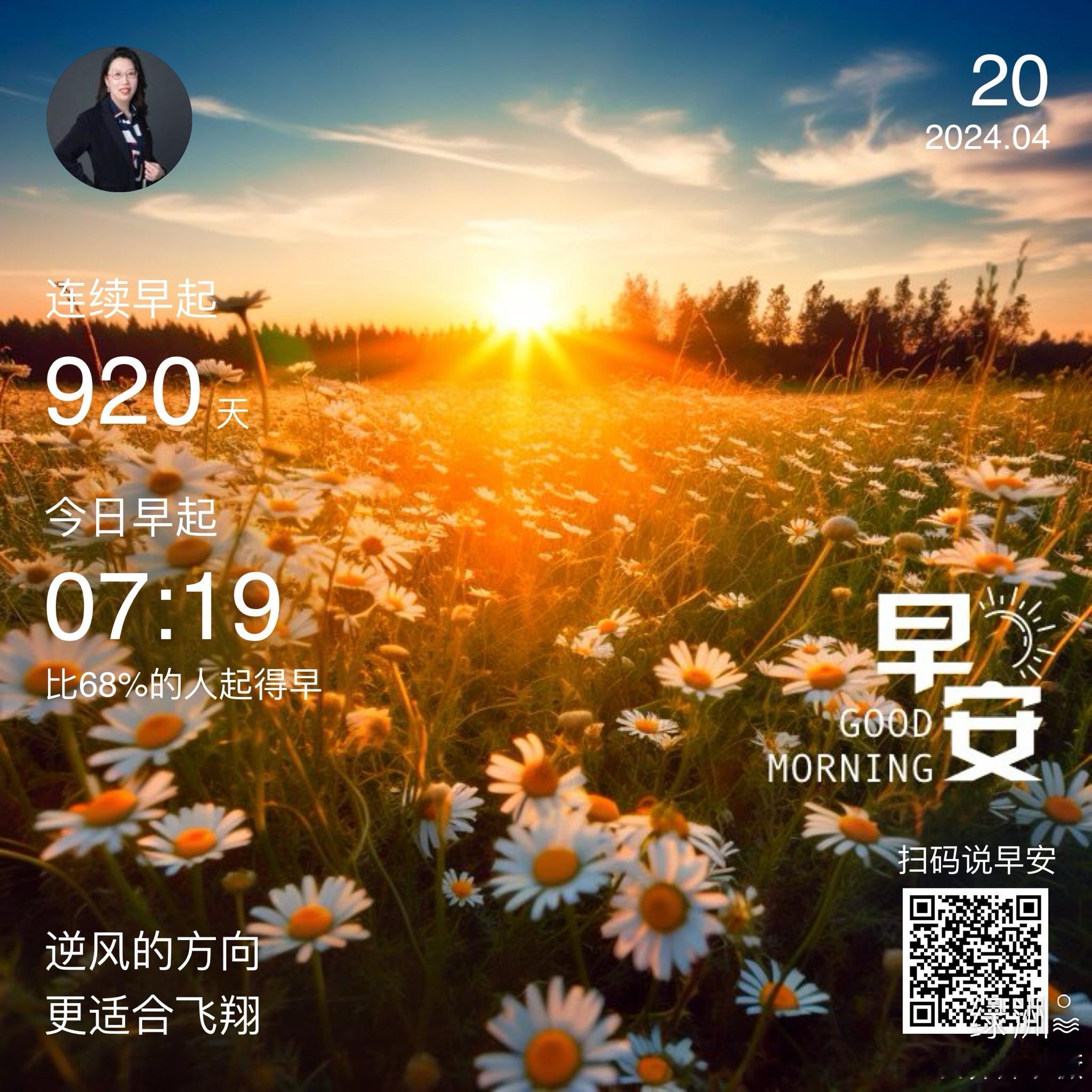 #早安#逆风的方向更适合飞翔 
