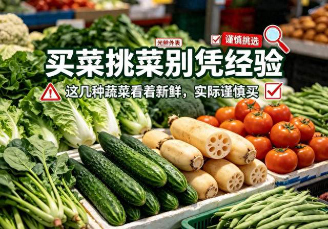 买菜挑菜别凭经验，这几种蔬菜看着新鲜实际不建议买