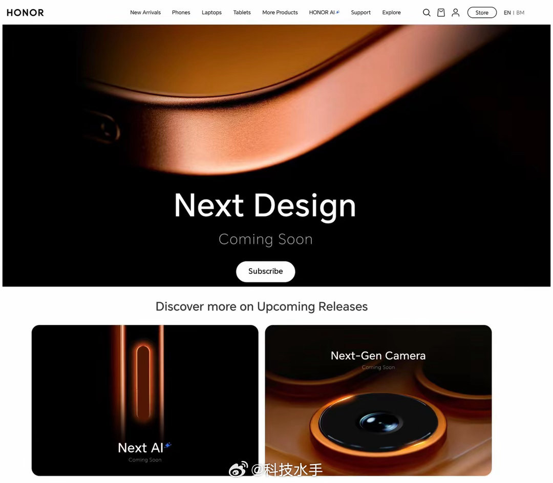 据海外消息，新机已经现身荣耀马来西亚官网，核心升级直接拉满：独立AI按键、影像大