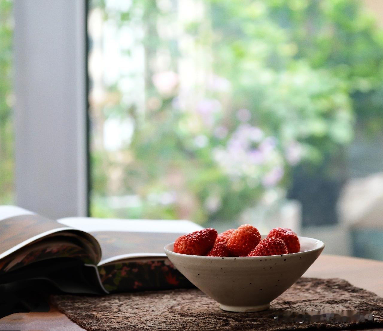 枕上诗书闲处好，
 最是闲时，掩卷，推门，
 望那花开处，
 拈来词半阙，诗三行