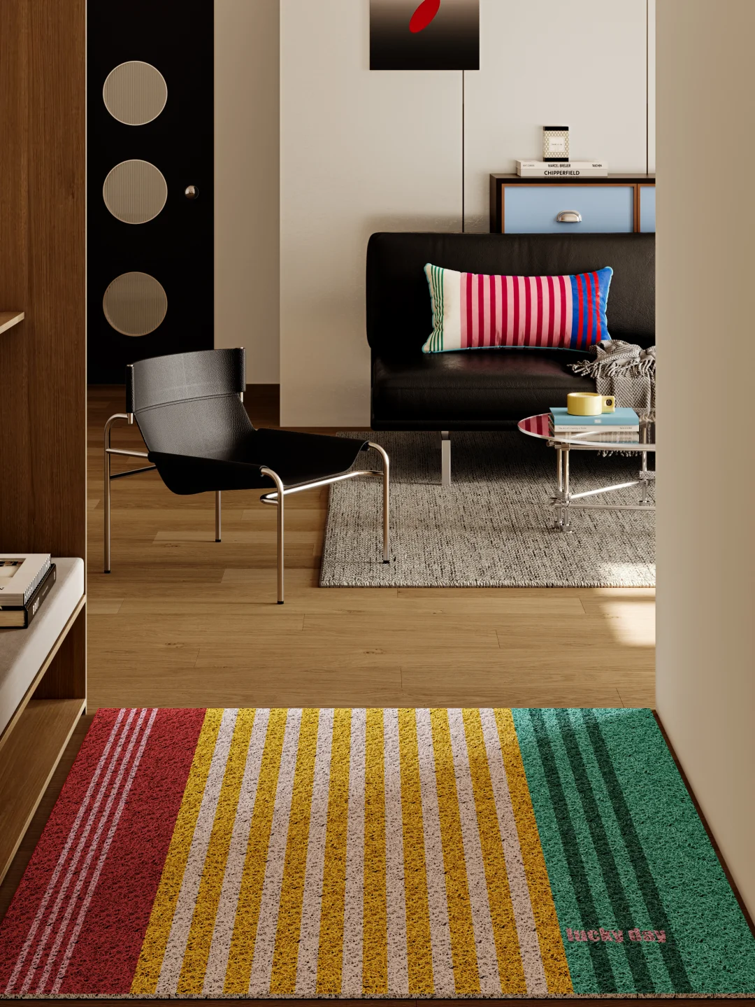 艺术生的中古玄关｜用几何色块搭出包豪斯美