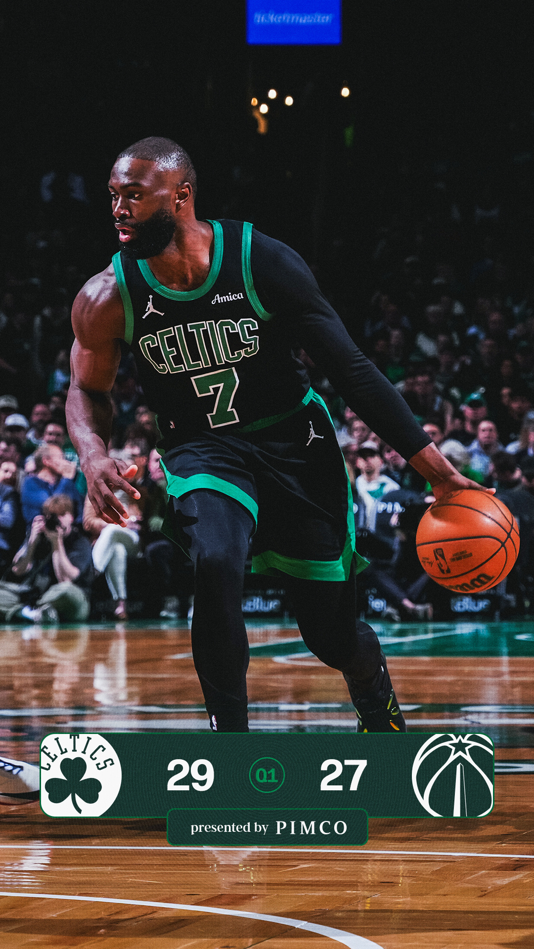 首节比赛结束，我们暂时领先2分！波士顿凯尔特人 | DifferentHere 