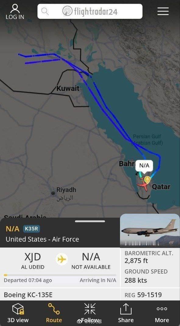 几小时前：以色列战斗机在伊拉克空域靠近伊朗边境处模拟了射击动作，之后又飞回了以色