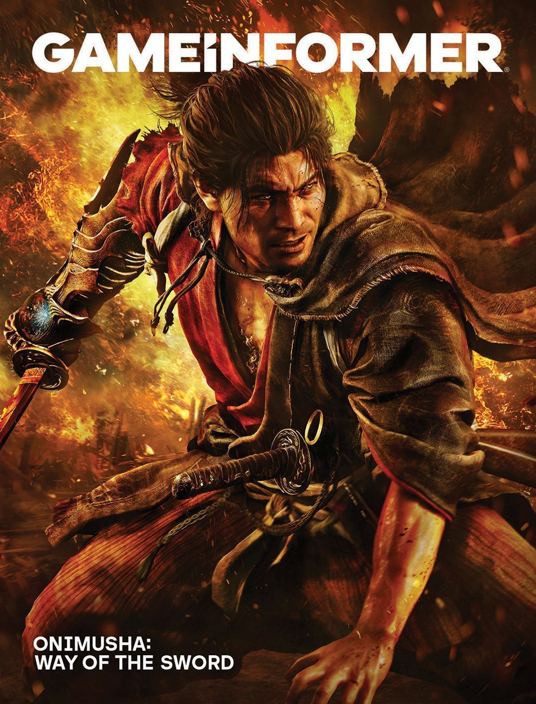 Game Informer《鬼武者剑之道》专访杂志的封面图。 