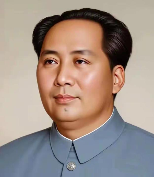 他目光炯炯，带领我们从黑暗走向光明，从小到大，从弱到强，从失败到胜利，让我们摆脱