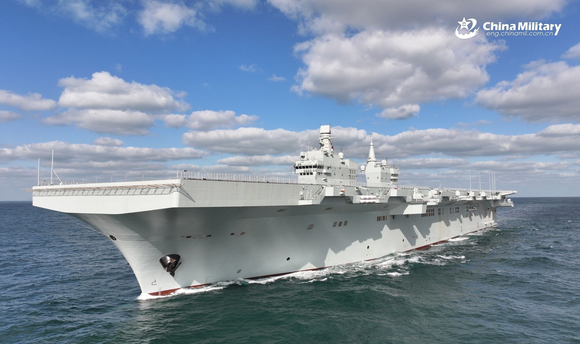 军网英文好图～四川舰海试更多视角