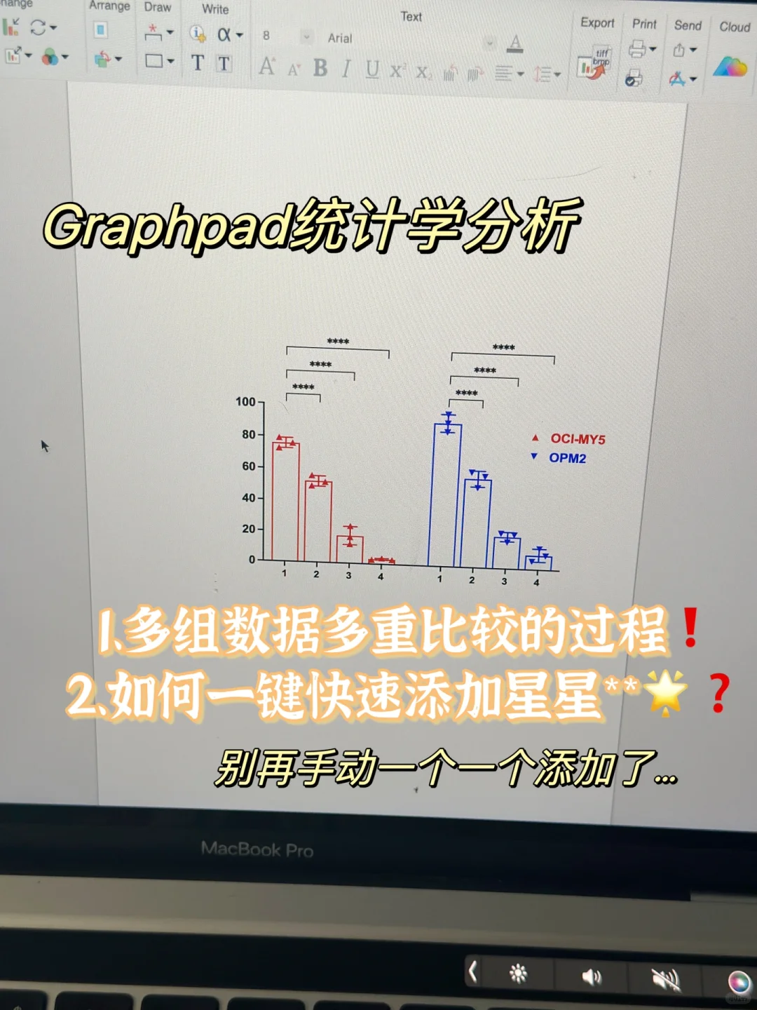 grpahpad如何快速一键添加星星**❓💨