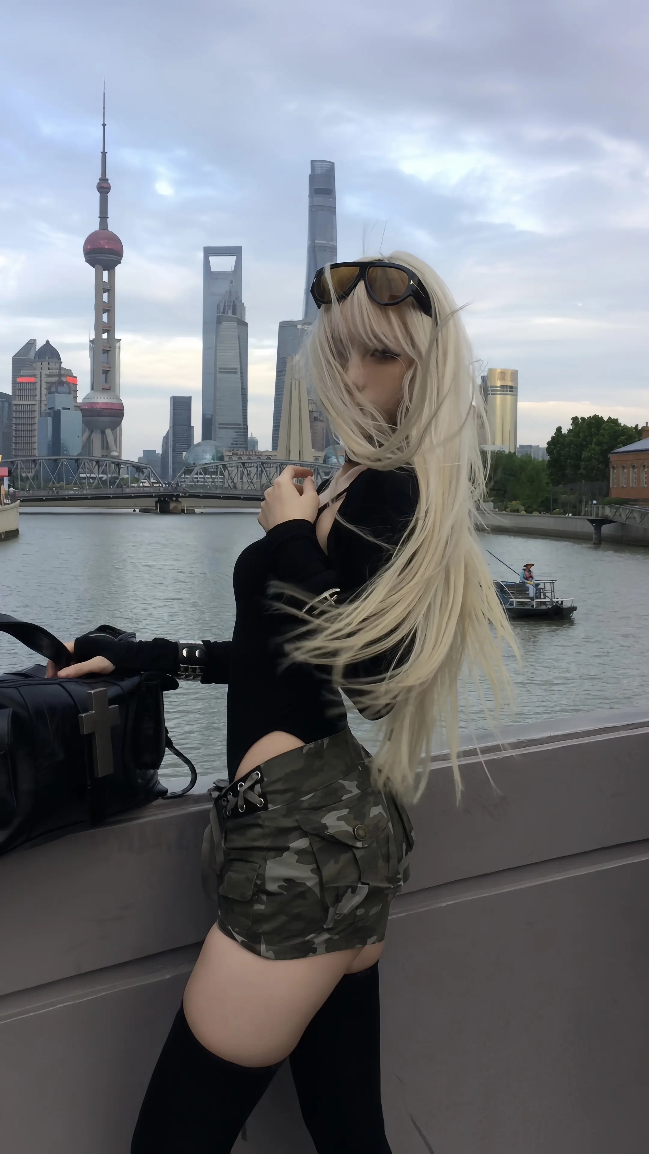 乍浦路桥的风吹起来有种凌乱的美 抓拍三分钟出片