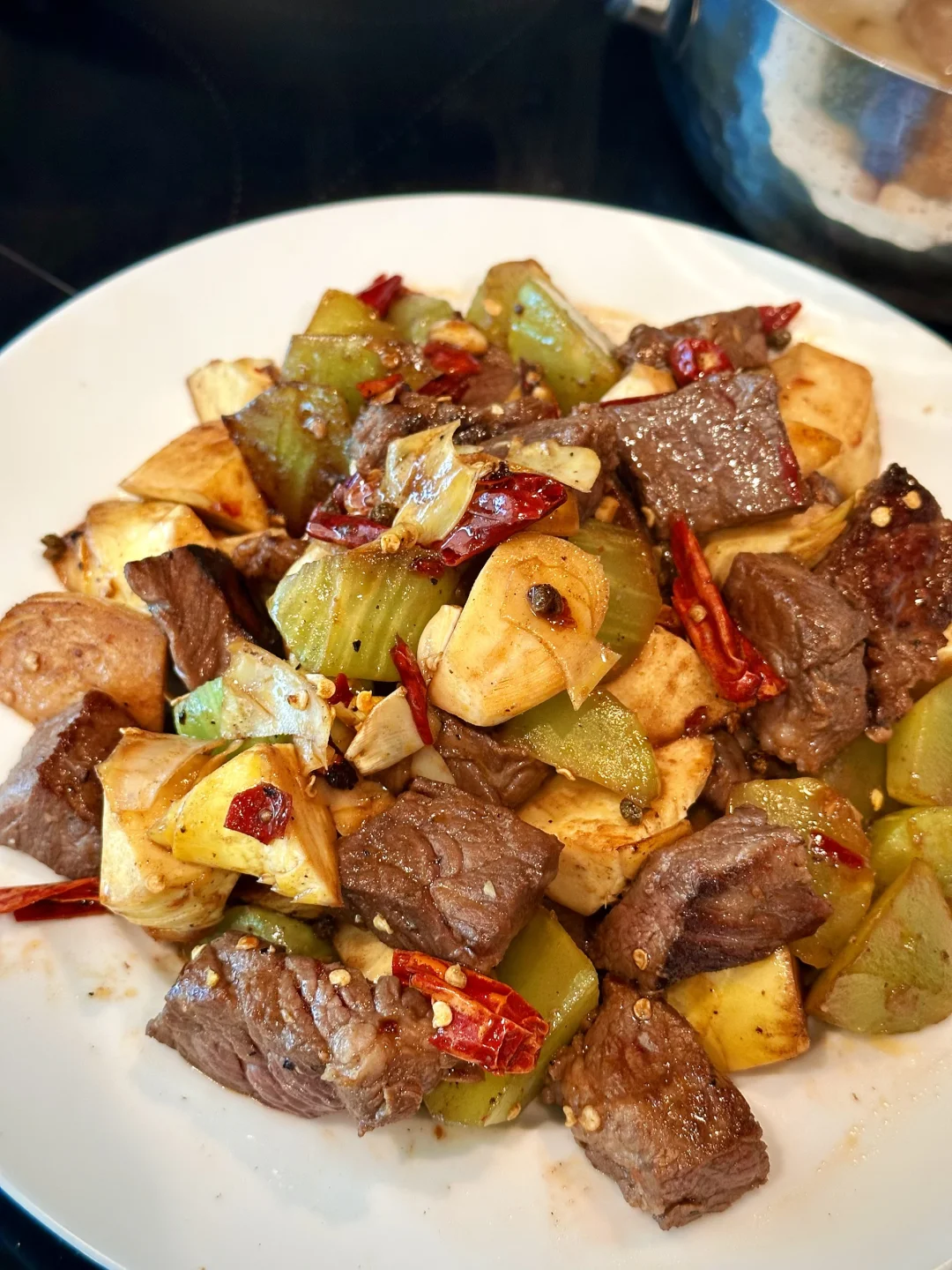 牛肋条香辣炒双笋🥩鲜掉眉毛的下饭王者🌶️