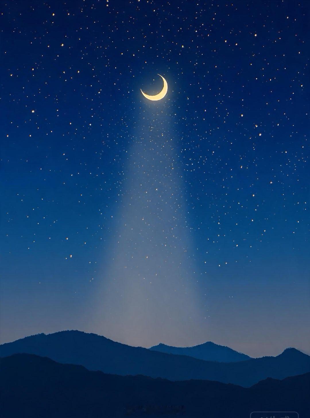 深夜星空｜金牛新月前夜，给自己一个安静的夜 🌙距离凌晨4:01的金牛座超级新月