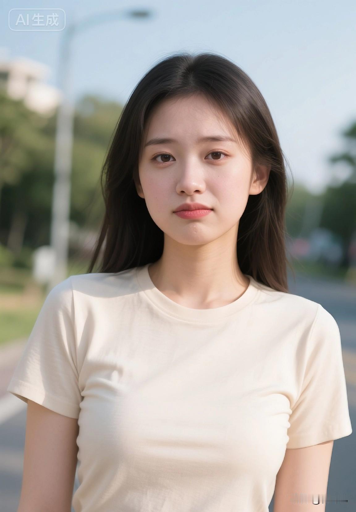 这姑娘的模样，就像胡同里的槐花香，清爽透亮，带着烟火气的温柔。
晒图笔记大赛 氛