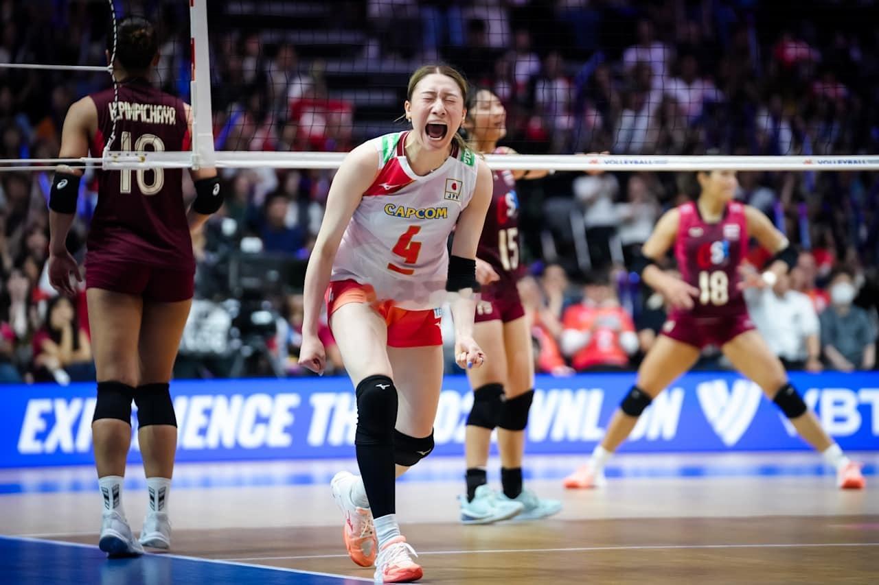 【技术统计】2026年世界女排联赛第三周日本大阪站日本女排3-1泰国女排（25-