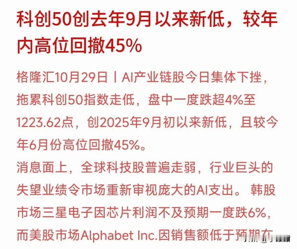 科创50又创新低了，  
看盘的散户心里真不好受。

10月29日，  
科创5